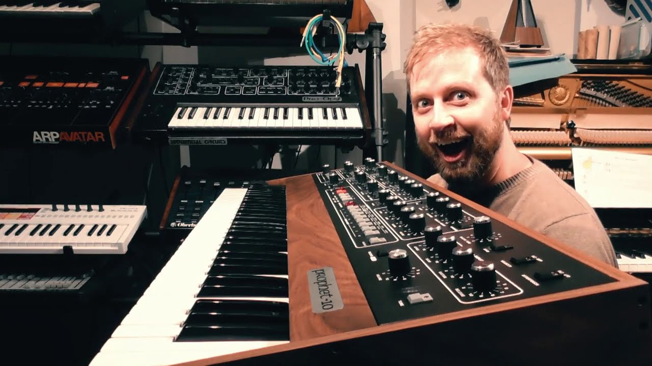 SEQUENTIAL Prophet-5 Rev.4 review with (Korg Drumlogue, KR