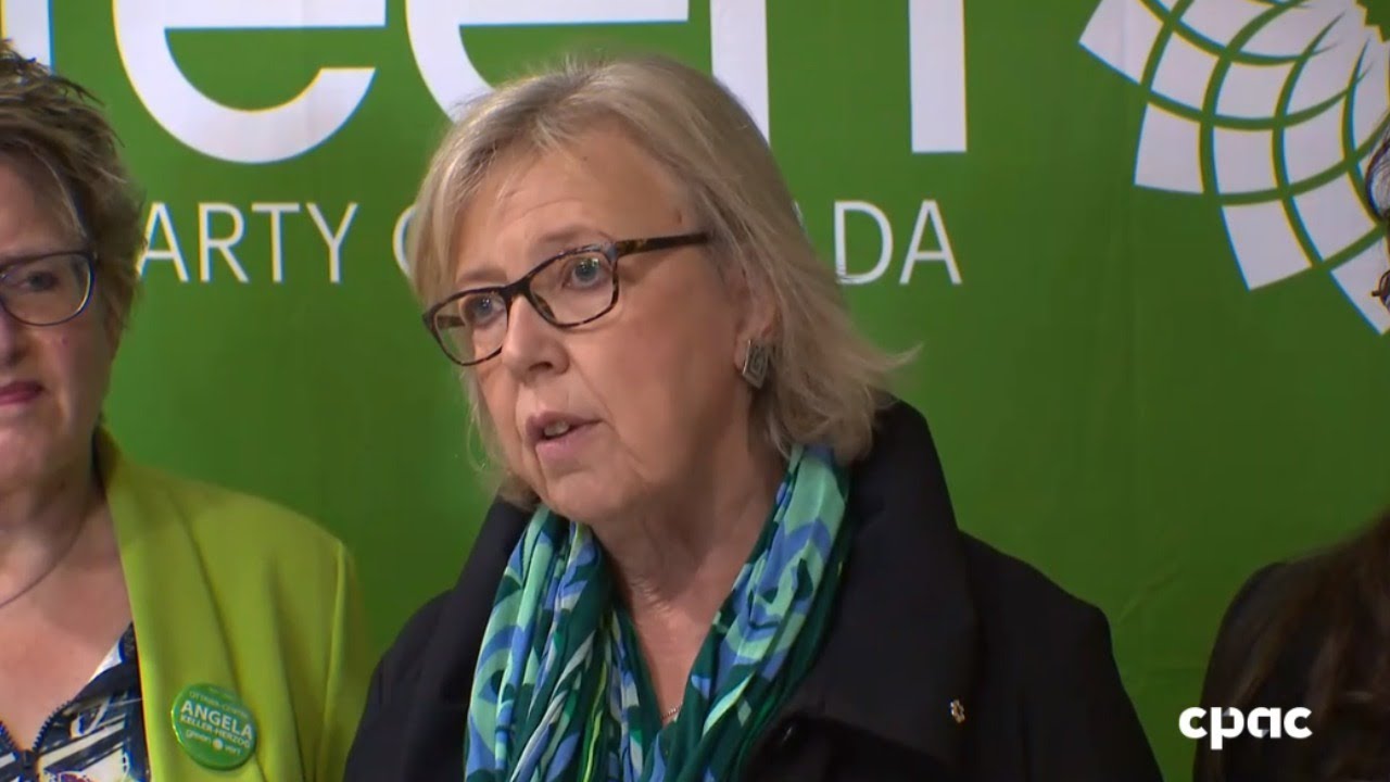 Elizabeth May makes foreign policy announcement in Ottawa