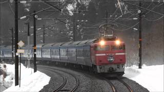 4002レ EF81-108 寝台特急日本海 11連 南今庄 2012.03.05【EOS5DMarkⅡ】