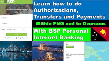 Personal Internet Banking BSP - Authorizations, Transfers and Payments FAQs