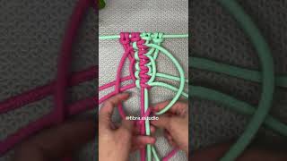 Aprenda Macramê fácil! Inscreva-se no Canal Fibra Estúdio Macramê para aprender! #macrame