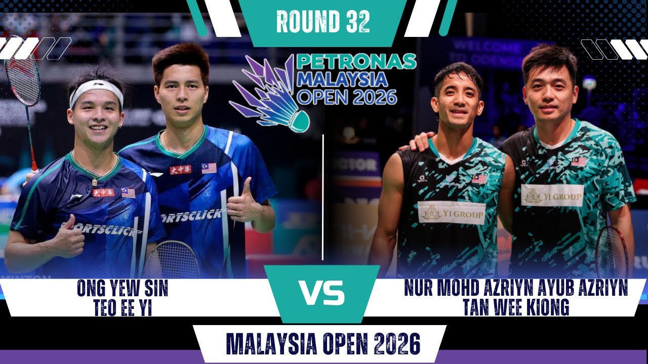 ONG Yew Sin/TEO Ee Yi vs Nur Mohd Azriyn Ayub AZRIYN/TAN Wee Kiong | Malaysia Open Badminton 2026