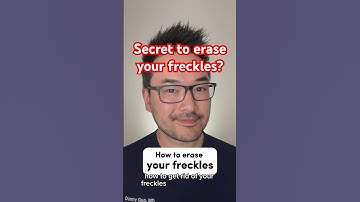 Secret to erasing freckles? #skincare #freckles #frecklestreatment