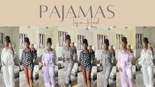 Nasty Gal Pajamas Haul Try On Silk Sleep Wear Haul First Impression