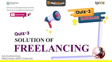 DSTP 2.0 Batch 03 Freelancing Quiz 3 Solution 2022 | Freelancing Quiz 3