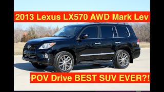 2013 Lexus LX570 AWD Mark Lev 200 series POV drive walk around Black 70K Miles Best SUV EVER #166202