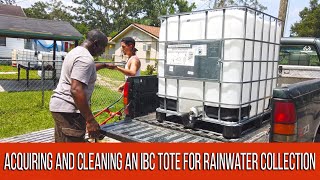 Acquiring and Cleaning an IBC Tote for Rainwater Collection #88
