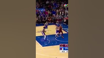 Tristan Thompson breaks Ben Simmons then throws up a half court brick #shorts #nba #76ers #Cavs