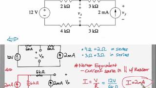 Thevenin and Norton Equivalent Exchange Example