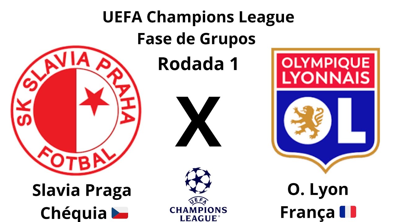 UEFA Champions League T35 Fase de Grupos R1 Slavia Praga CZE x O. Lyon FRA