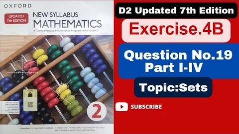 Exercise 4B Question number 18part(V-VIII)Shading of venn diagram|D2|Updated 7th edition Topic Sets