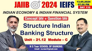 Unit-21.12 Structure Indian Banking Structure By Kamal Sir #110 | 13 May at 7:30 PM