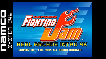 Capcom Fighting Jam Namco System 246 real arcade intro 4K 60 FPS