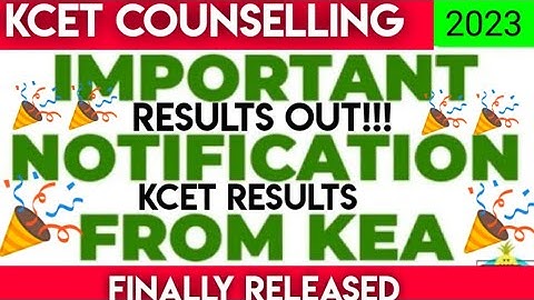 KCET 2023 RESULT DATE OUT..✌️🎉|WHEN IS KCET 2023 RESULT|KCET 2023 RESULT KEA|KCET 2023 KEA UPDATE