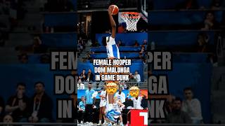 Female Hooper Dom Malonga In Game Slam 🤯 #shorts #basketball