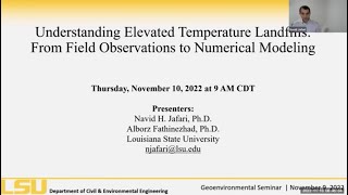 Understanding Elevated Temperature Landfill Events: From Field Observations to Numerical Modeling