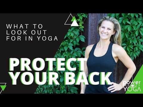 PROTECT YOUR LOW BACK | What to look out for in Yoga |  Upward Facing Dog Pose | Power Moves Yoga