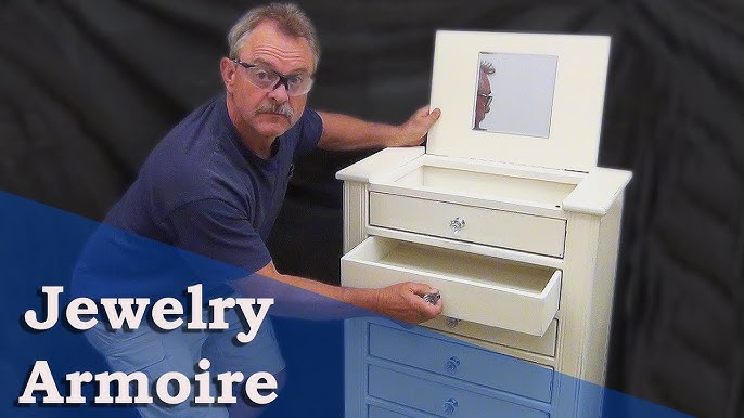 Making A Jewelry Armoire Standing Mirror Mid Century Modern Woodworking My First You Making A Jewelry Armoire Standing, How To Build A Jewelry Armoire