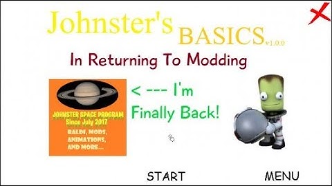 Johnster Space Program Basics Mod [Secret Ending]