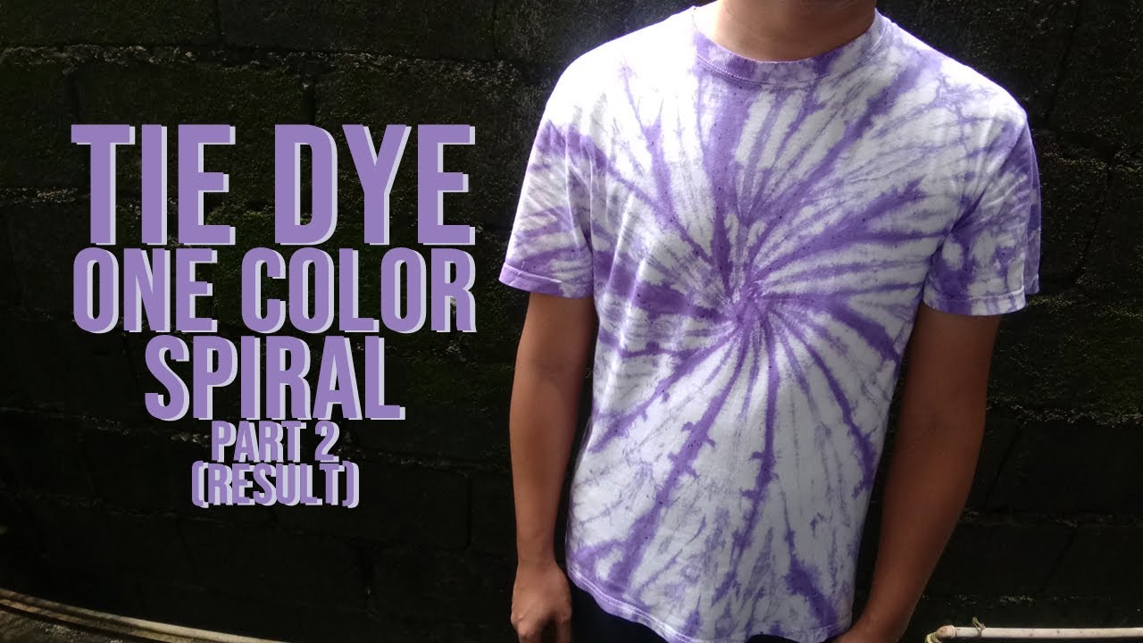Tie-Dye - One Color Spiral Part 2(Result) - YouTube
