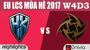 H2K vs NIP Highlights Game 2 EU LCS SUMMER 2017