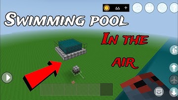 Swimming pool in the air in mini block Craft #kbcraft #survival