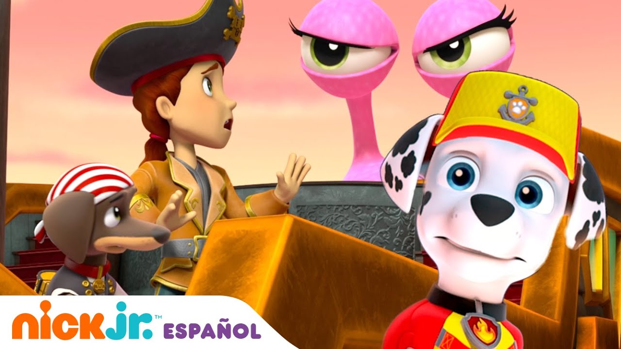 LA PATRULLA CANINA BARCO PIRATA! EN BUSCA DEL LORO! aventura de la patrulla  canina y nenuco pirata! 