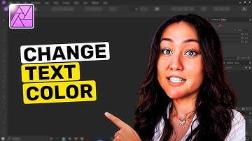 How to change text color in Affinity Photo