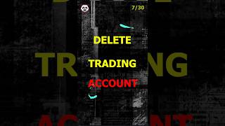 Delete Your Trading account if you can't follow discipline.