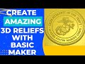 Unbelievable 3d design trick create a 3d marine corps logo relief with basic carveco maker