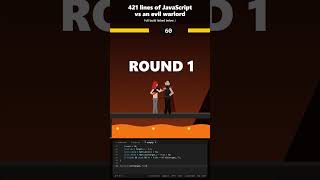 421 lines vs an evil warlord 🔥 #javascript #shorts #gamedev #viral #coding #tech #programming