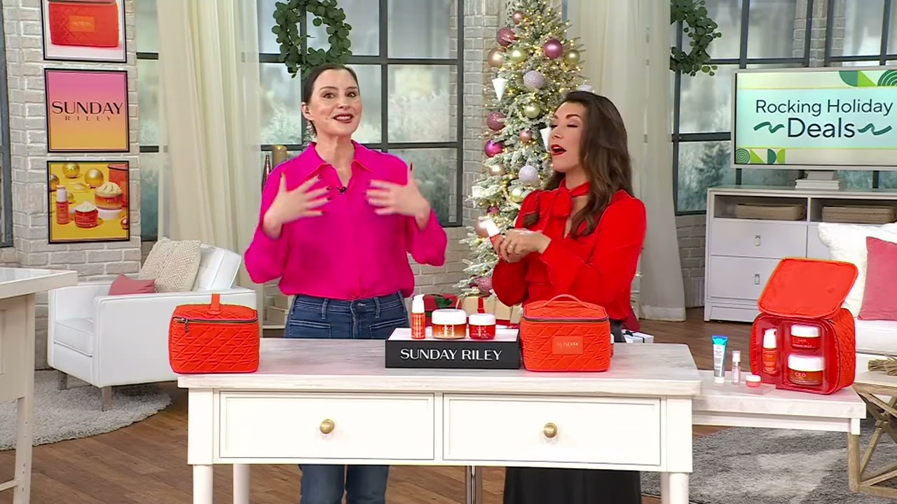 Sunday Riley C.E.O Vitamin C Brightening Face &amp; Body 3pc Auto-Delivery on QVC