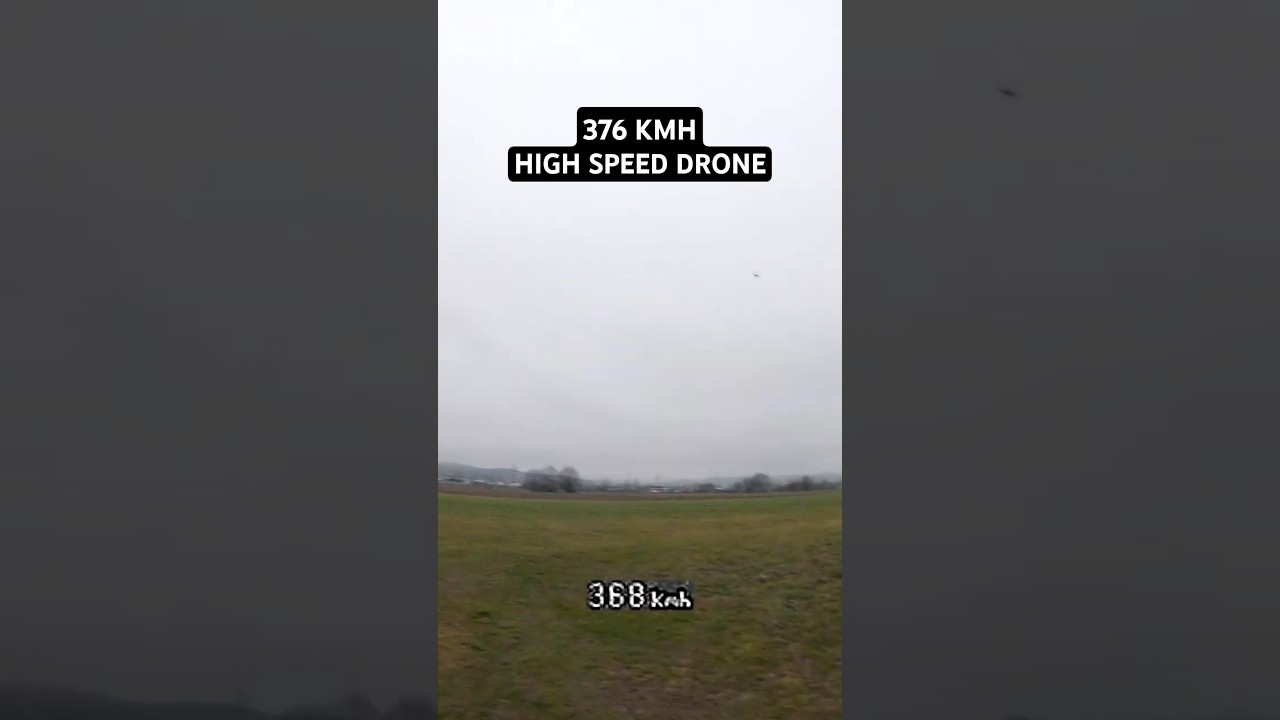 376 kmh high speed drone flyby 