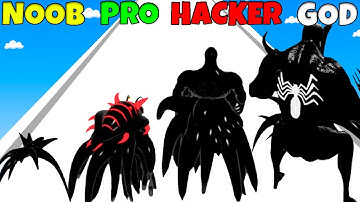 NOOB vs PRO vs HACKER vs GOD - Venom Run 3D