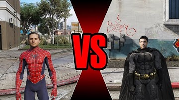 Spider-Man script mod vs Batman script mod (GTA 5)