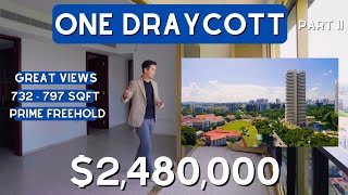 One Draycott Part II - Checking Out All The 2 Bedder Layout Options Here! 732 - 797 Sqft Units Only!