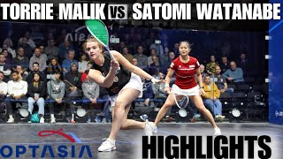 Satomi Watanabe vs Torrie Malik | Optasia Championships Round 2 Highlights