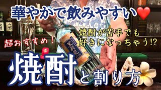 【焼酎嫌い克服!?】焼酎苦手な方や女性にもおすすめ！華やかな焼酎を紹介！！【飲みやすいカクテル】