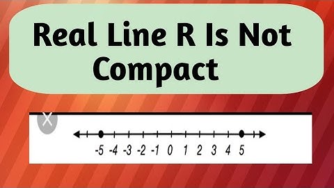 Real line is not compact