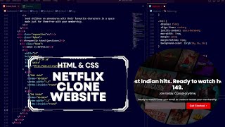 How To Create Netflix Clone Website Using HTML & CSS | Step-by-Step Tutorial (Hindi)
