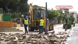 COMIENZAN LAS OBRAS CALLE LOS PINOS. 21 01 2020