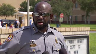 Chief Young speaks after all-clear issued at Mainland High School following ‘emergency button ac...