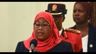 Rais Samia Suluhu alihutubia taifa kwa maraya kwanza.