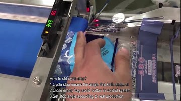 Richpeace Mask Bagging Machine Model II Cycle Stop Adjustment