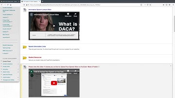 Informative Speech Assignment Instruction Video