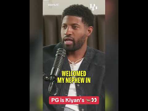 Kiyan let his HS teammate VJ Edgecombe know that PG was his 🐐 (via @podcastpshow/IG)