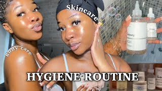 FEMININE HYGIENE ROUTINE (Cleansing + Exfoliating + shaving + eliminating body odor )?