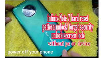 infinix note 7 hard reset | pattern unlock |forget security lock