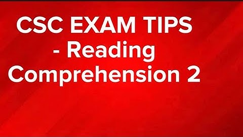 READING COMPREHENSION questions na dating lumabas sa CSC exam ||with tutorial - Part 2 #cscexamtips
