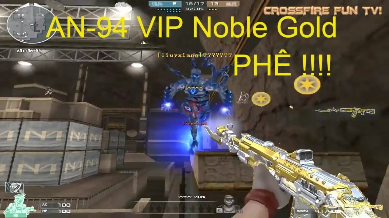 [CrossFire Fun TV] AN-94 VIP Noble Gold Vs Zombie V4 - YouTube